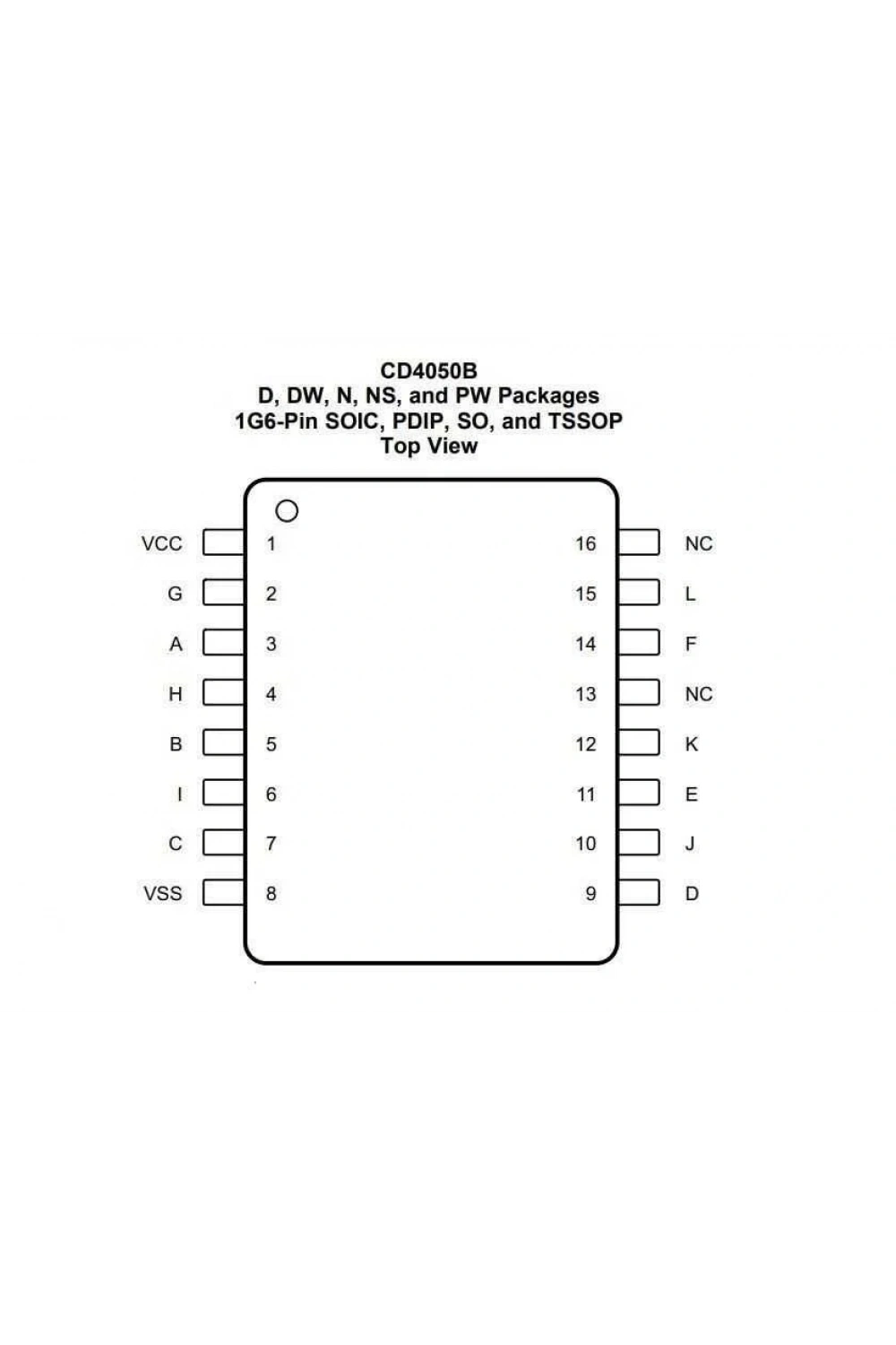 CD4050 SMD Entegre