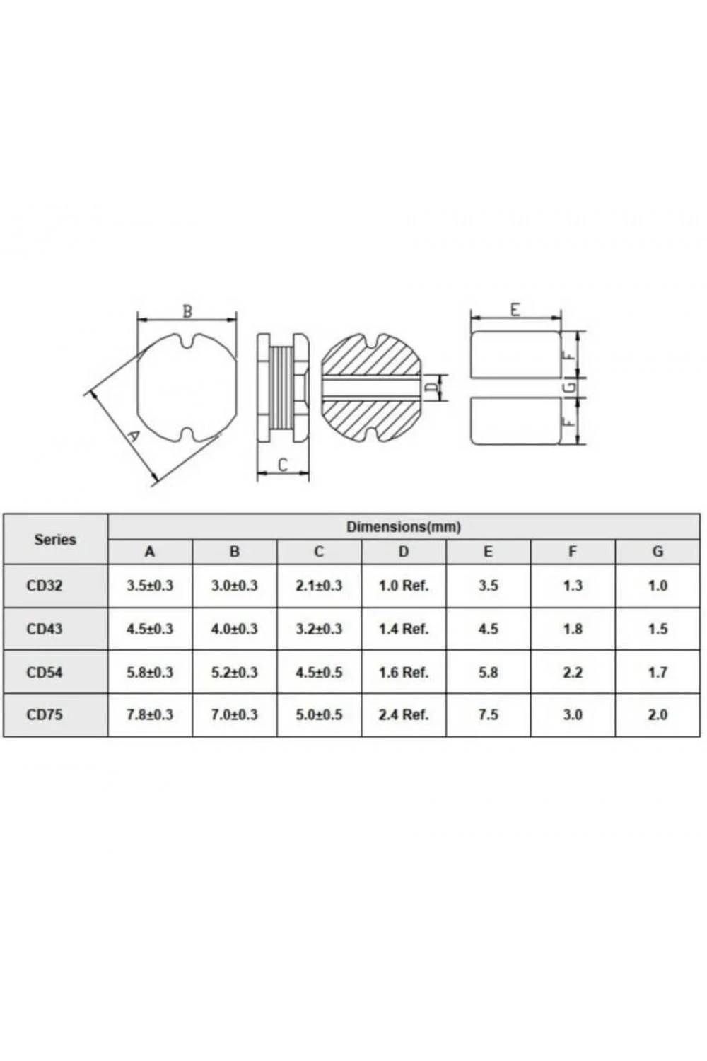 CD54 470UH SMD Bobin
