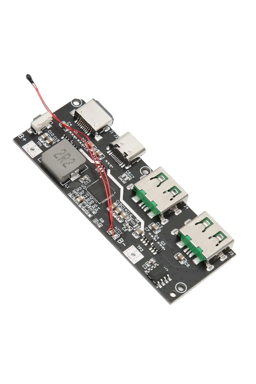 Çift USB 5V 22.5W Ledli Micro Type-C Powerbank Hızlı Şarj Modülü