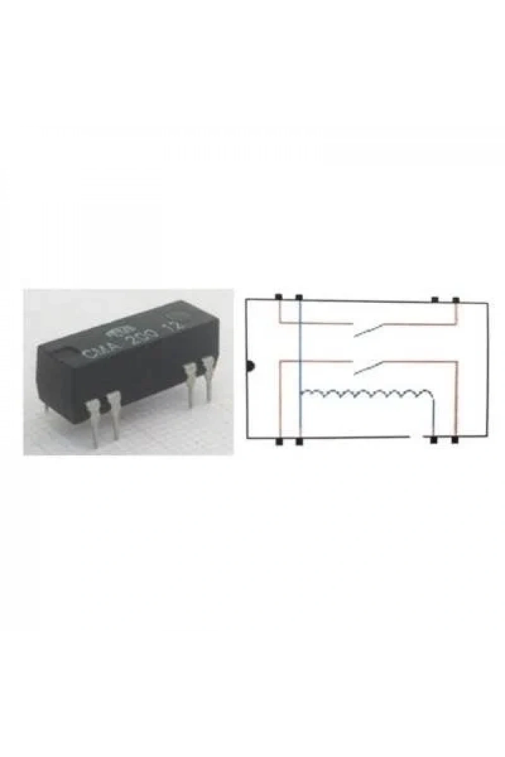 CMA 200 12 Reed Röle Çift Kontak N/O 12VDC 0.5A