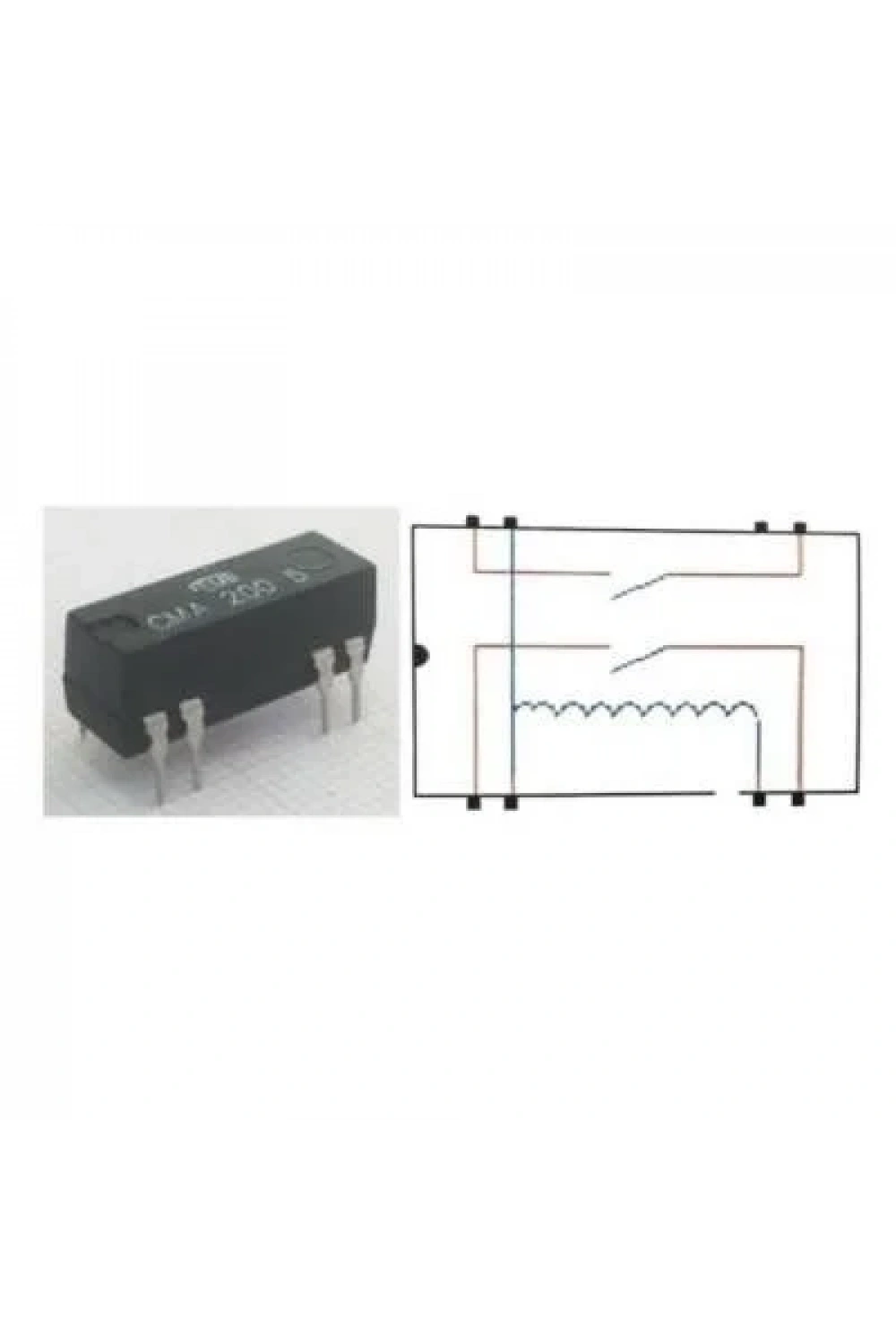 CMA 200 5 Reed Röle Çift Kontak N/O 5VDC 0.5A