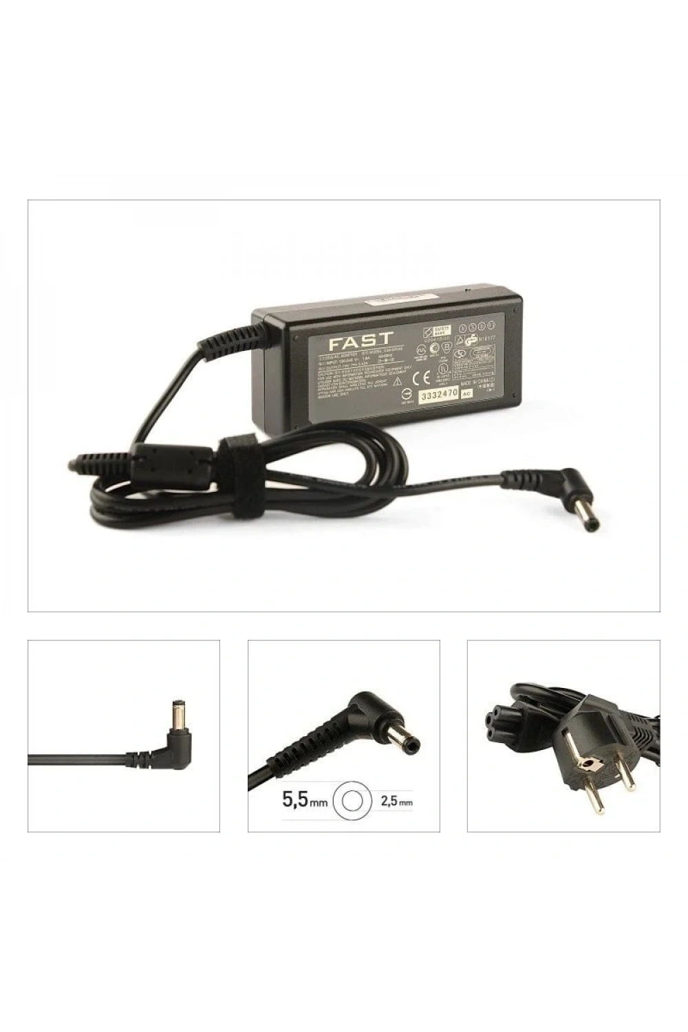 CMADP092 19V 3.42A 5.5×2.5mm Liteon/Asus/Casper/Toshiba Notebook Adaptör
