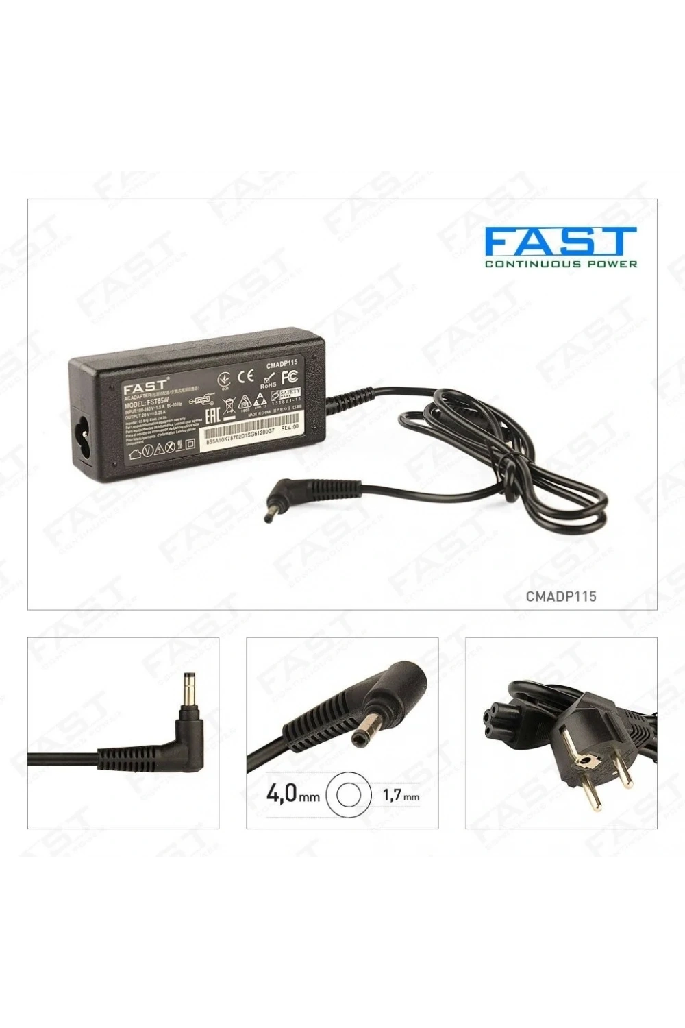 CMADP115/B 20V 3.25A 4.0×1.7 65W Lenovo Notebook Adaptör