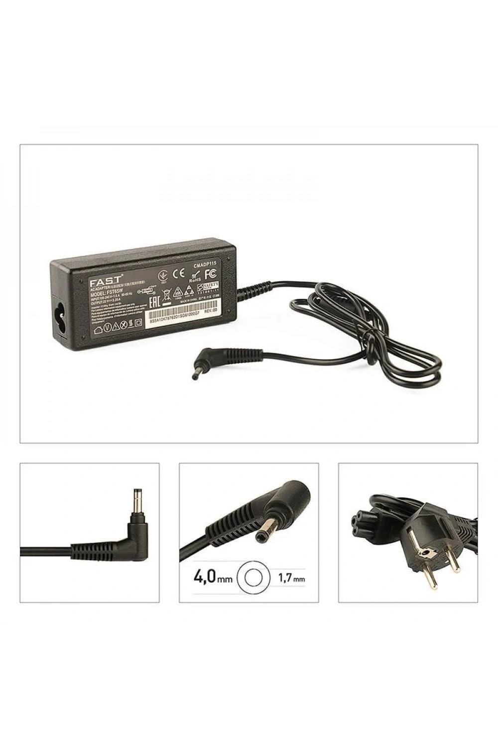 CMADP115 Lenovo 20V 3.25A 4.0×1.7 45W Uyumlu Notebook Adaptör