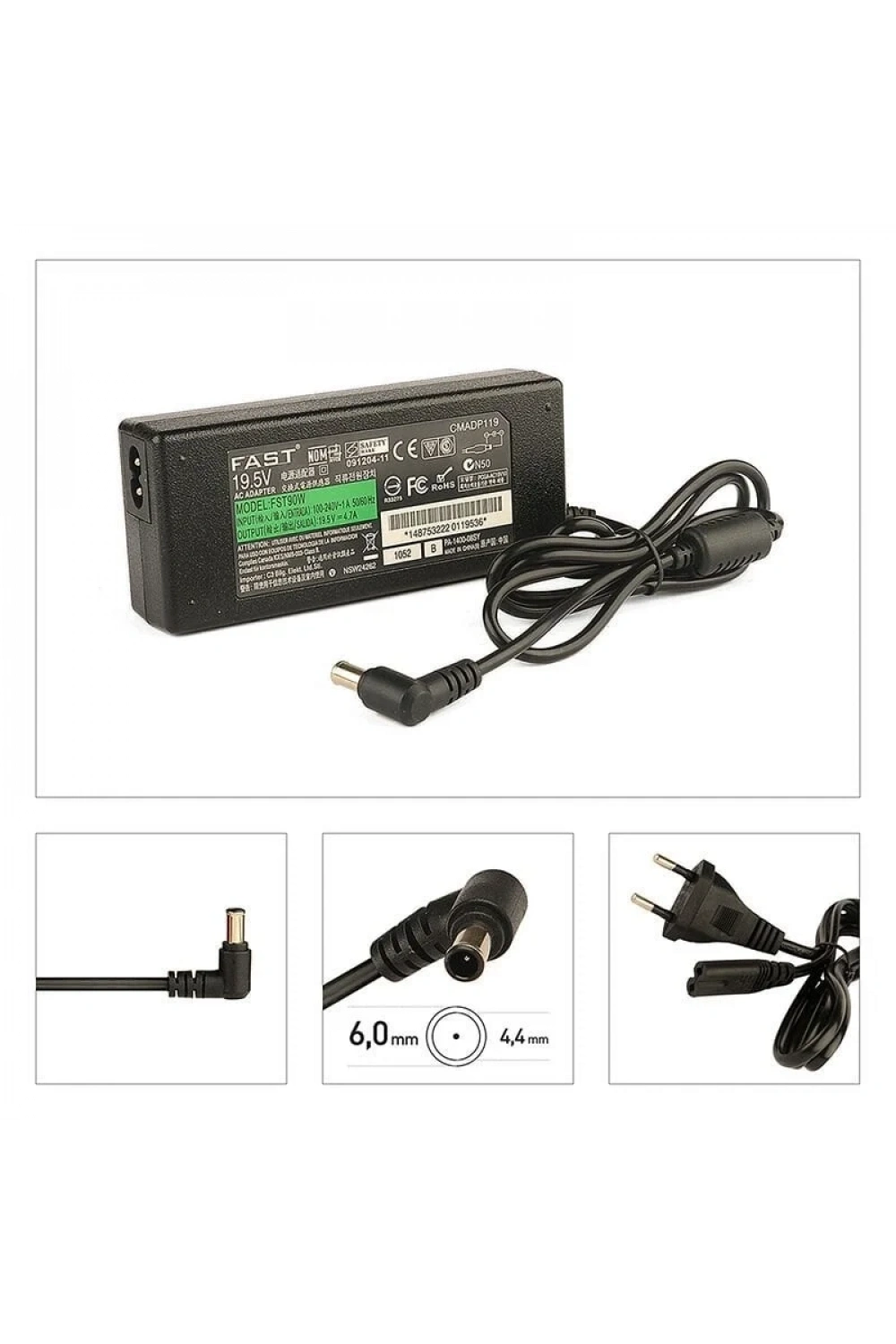 CMADP119 19.5V 4.74A 6.0*4.4mm Sony Uyumlu Notebook Adaptör