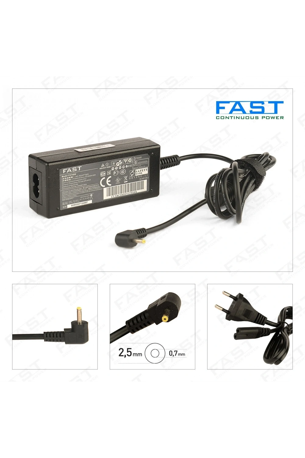 CMADP139 ASUS 19V 2.1A 2.5×0.7mm Uyumlu Notebook Adaptör