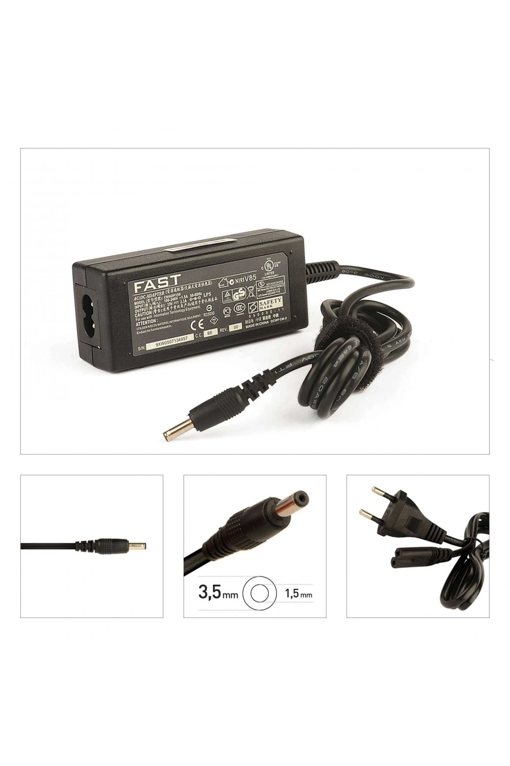 CMADP150 Casper 19V 2.1A 3.5×1.35mm Uyumlu Notebook Adaptör