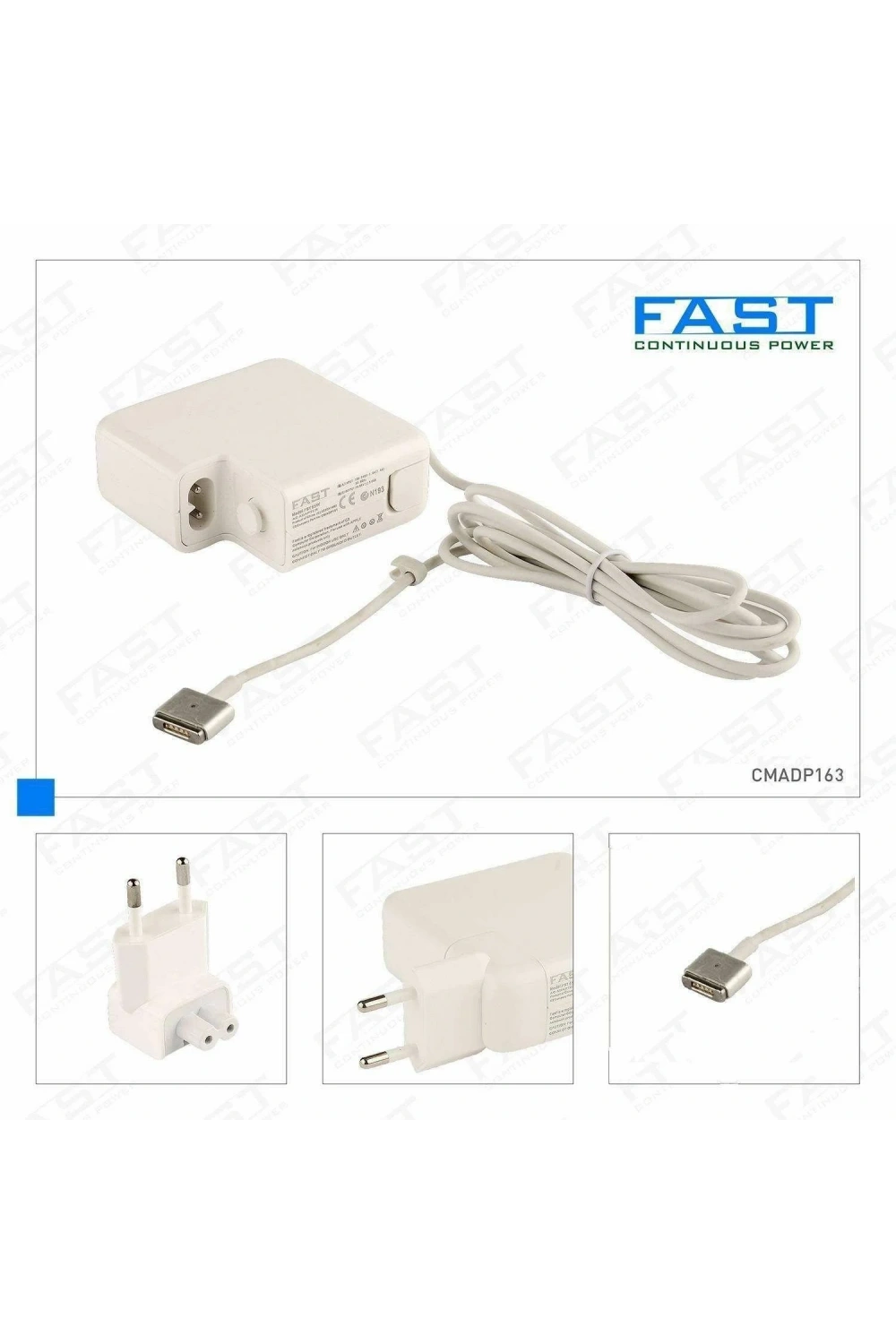 CMADP163 Apple MacBook 20V 4.25A 85W (MagSafe 2) Uyumlu Manyetik Uçlu Adaptör