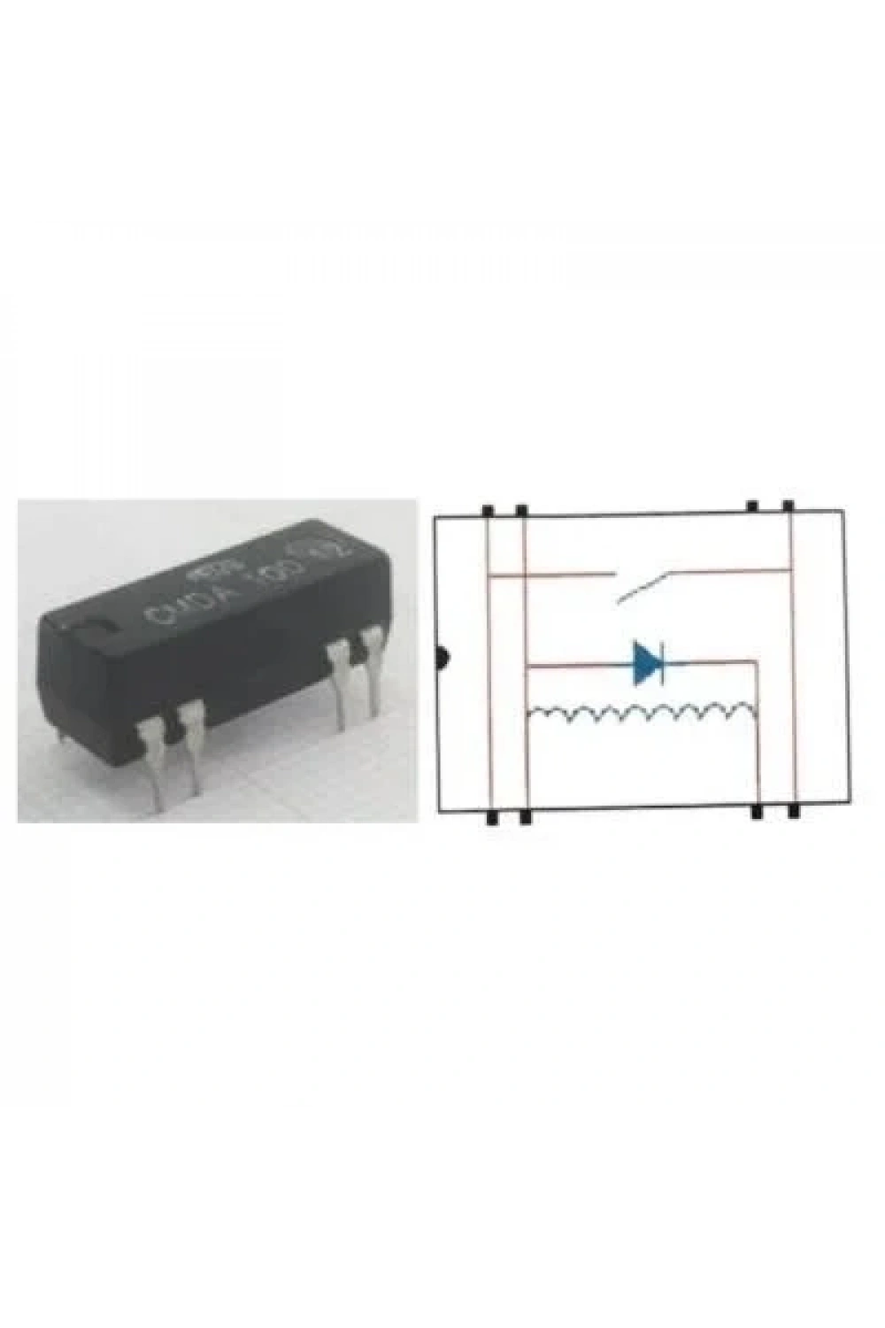 CMDA 100 12 Reed Röle Tek Kontak N/O 12VDC 0.5A