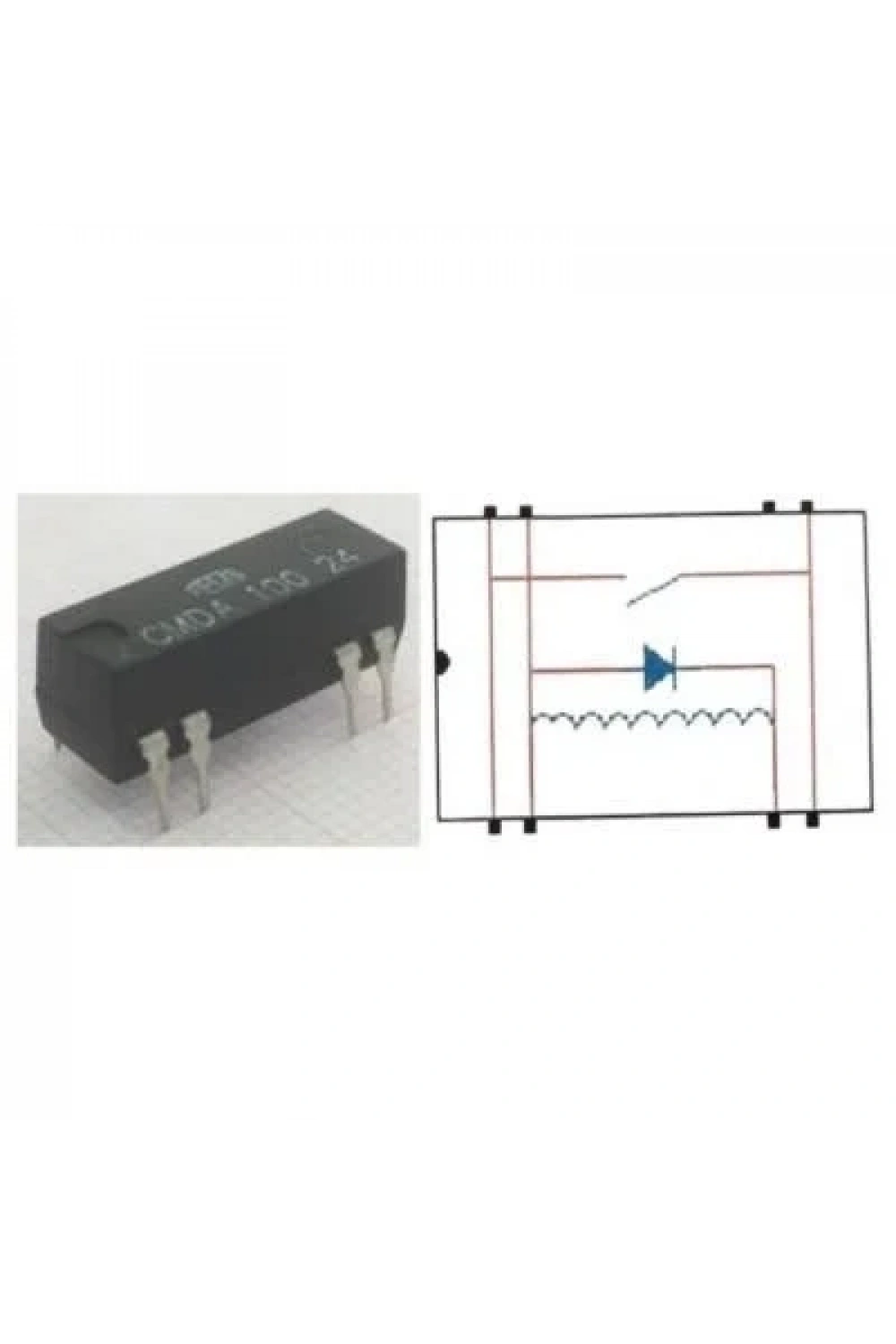 CMDA 100 24 Reed Röle Tek Kontak N/O 24VDC 0.5A