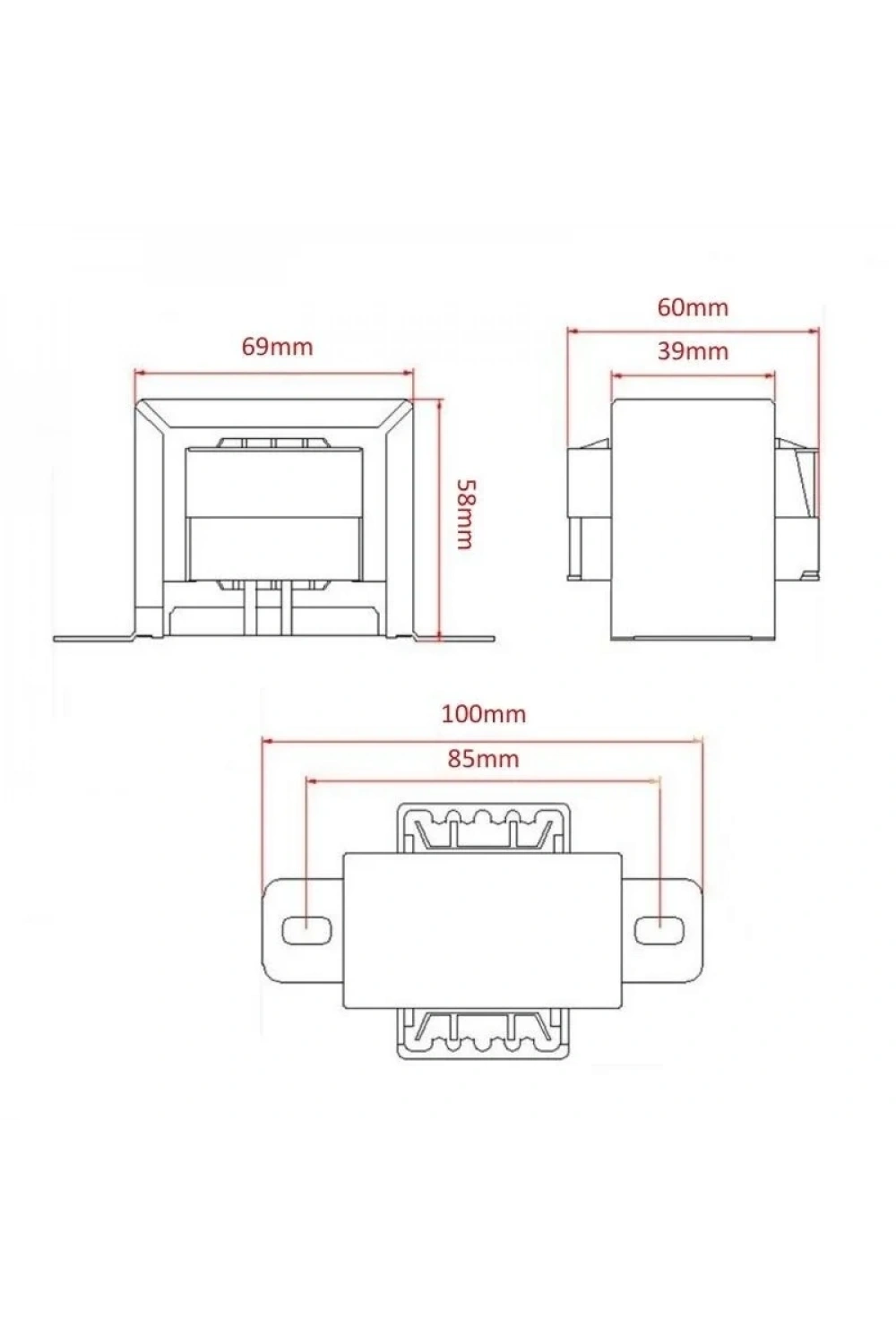 CX-6636 50W 36V AC Trafo - Transformatör