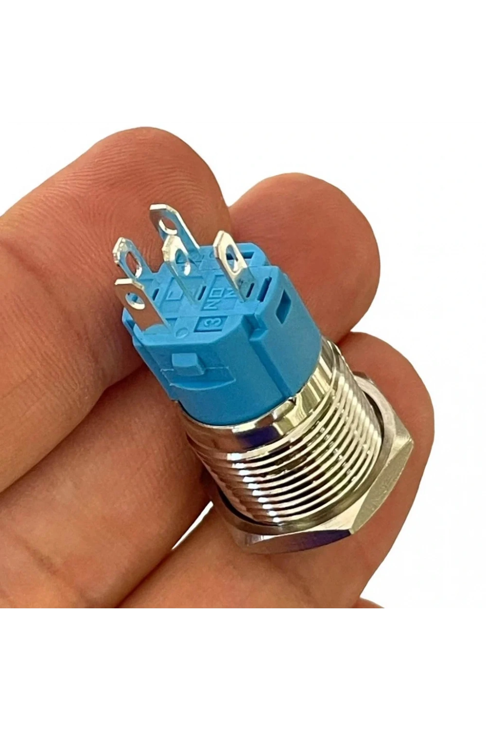 D64 Ø16mm Metal Kalıcı Buton ON-OFF 1NO