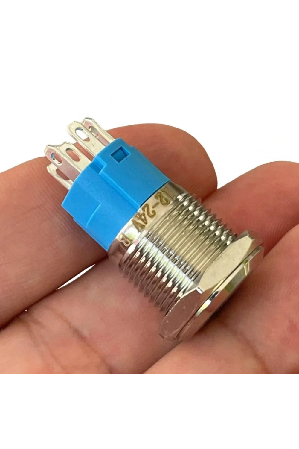 D64 Ø16mm Metal Kalıcı Buton ON-OFF 1NO