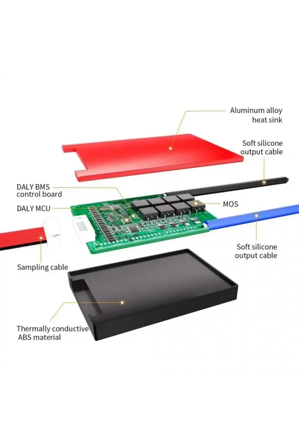 Daly 10S 20A Li-ion BMS Balanslı Koruma Kartı