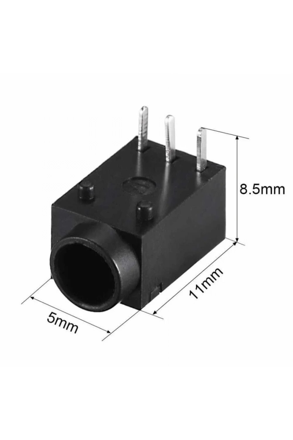 DC-003A 1mm Dişi Jack Şase 3 Pin