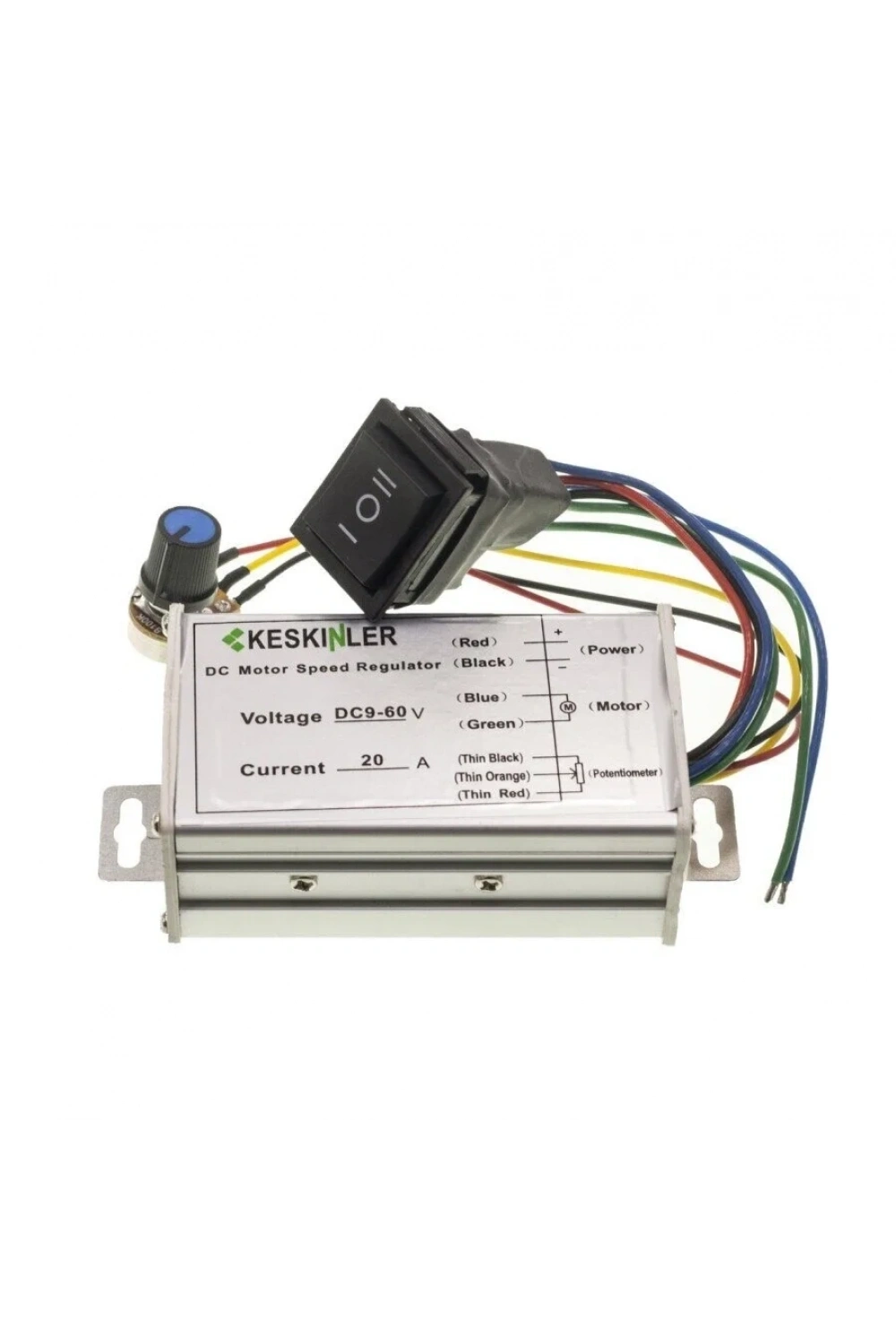 DC 20A 9-60V Hız ve Yön Kontrollü Motor Sürücü