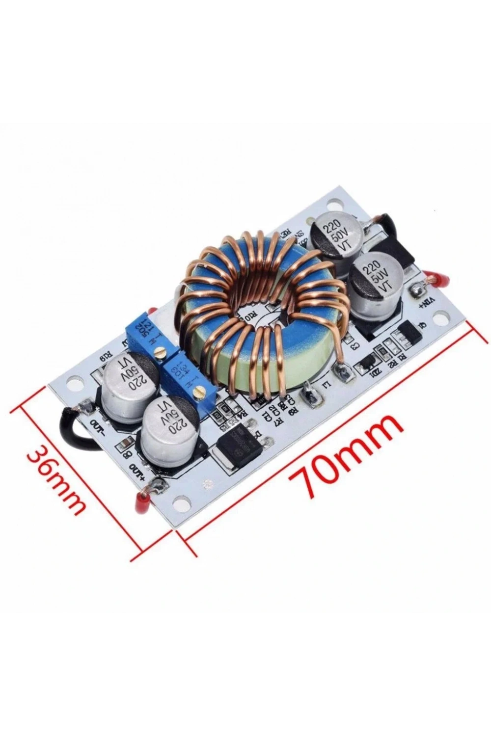 DC-DC 10A 250W Voltaj Yükseltici Dönüştürücü Led Sürücü Devre Kartı