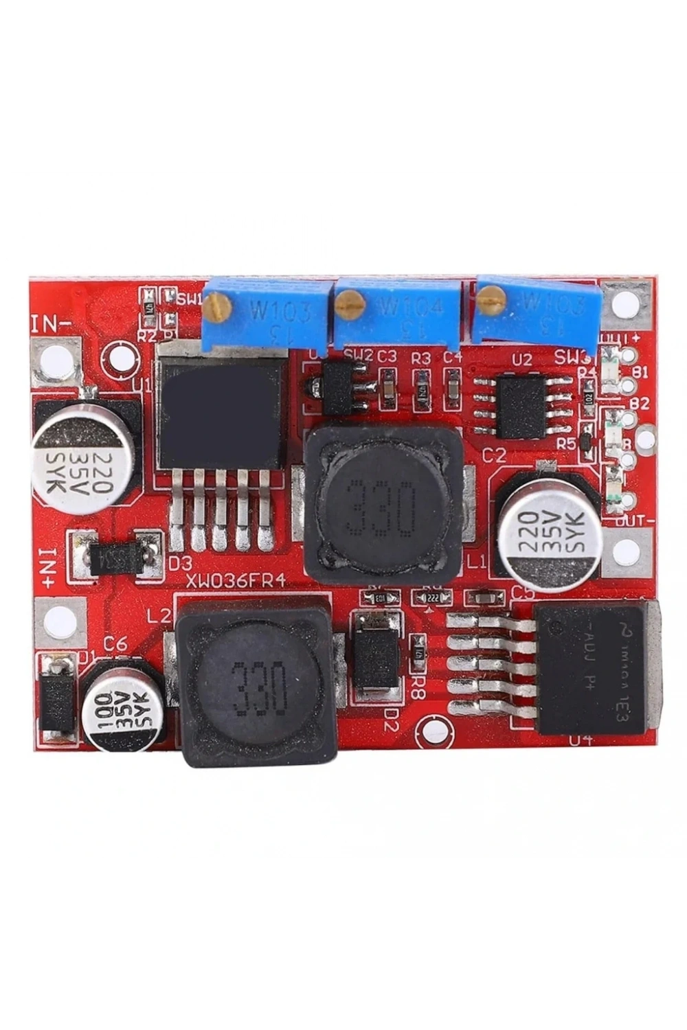 DC-DC Ayarlı Voltaj Yükseltici-Düşürücü Kartı (LM2577 + LM2596)