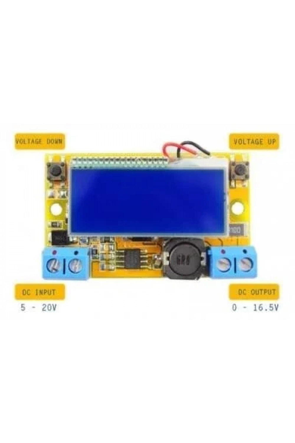 DC-DC LCD Ekranlı 3A Ayarlanabilir Voltaj Regülatörü