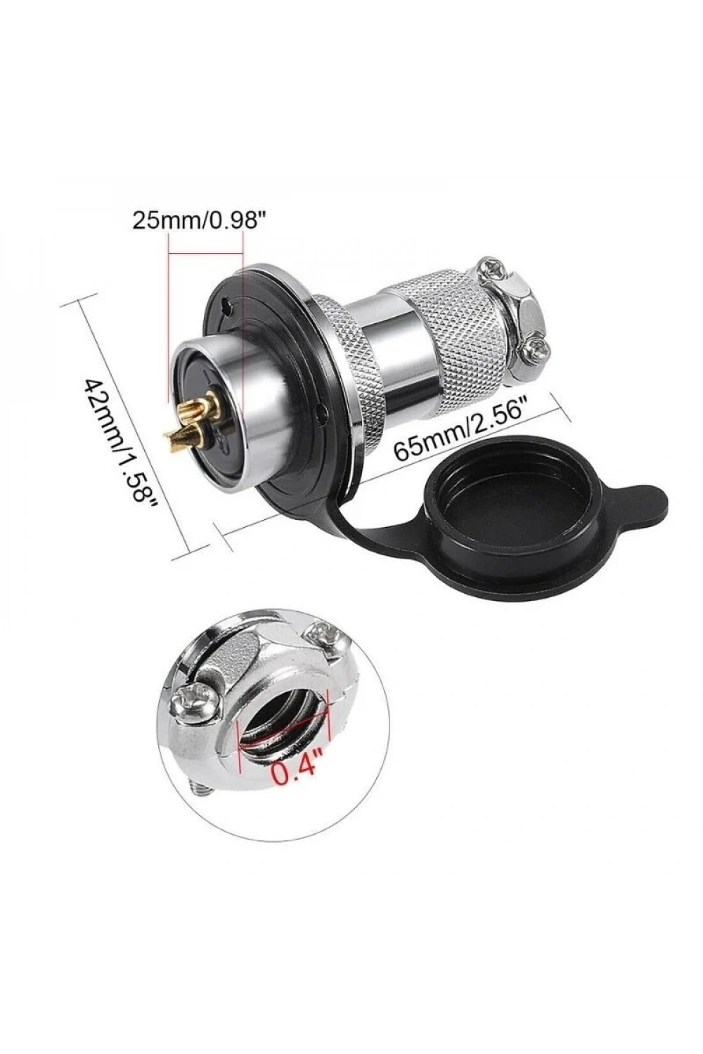 DF25 9 Pin 25mm Su Geçirmez Konnektör Takımı