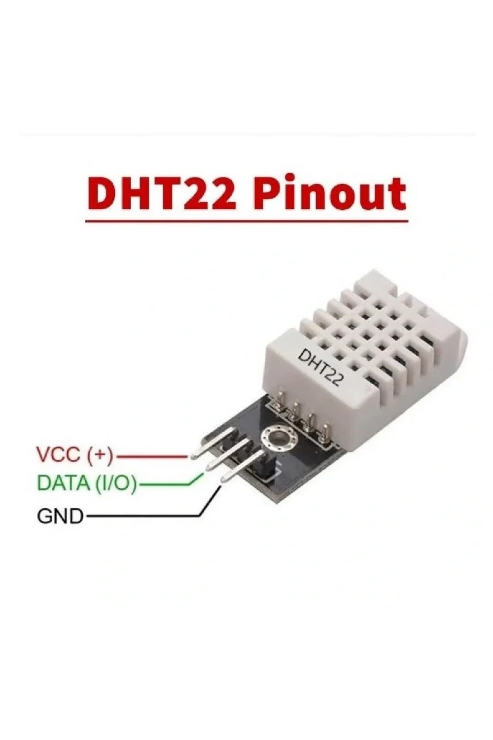 DHT22 Arduino Dijital Sıcaklık ve Nem Sensörü Modülü AM2302
