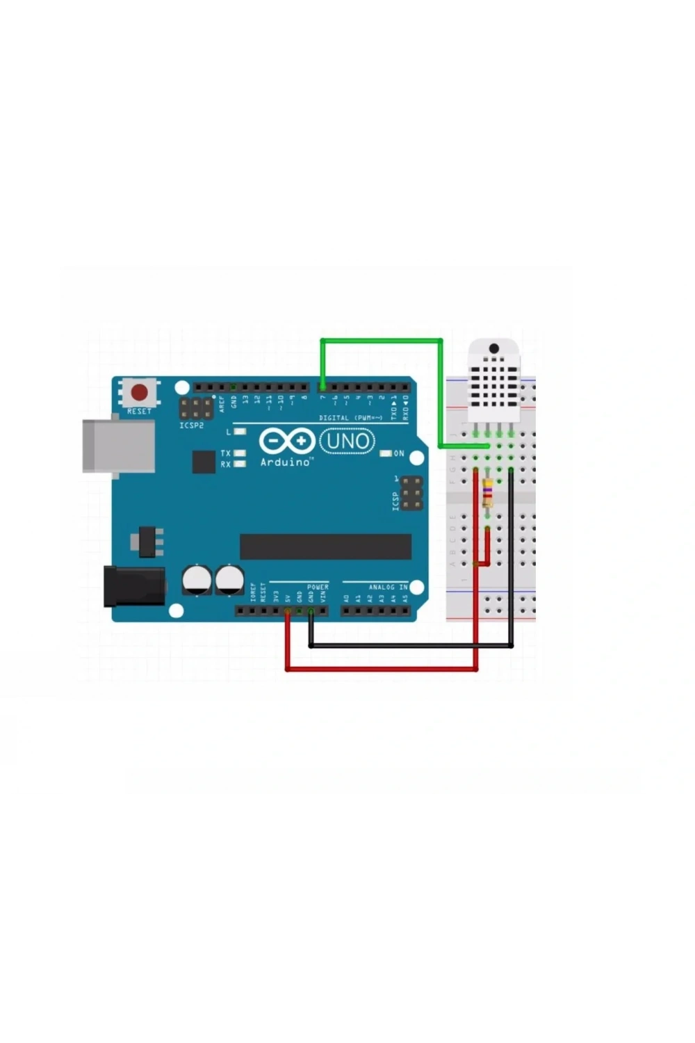 DHT22 Isı ve Nem Sensörü Arduino Sıcaklık ve Nem Ölçer AM2302