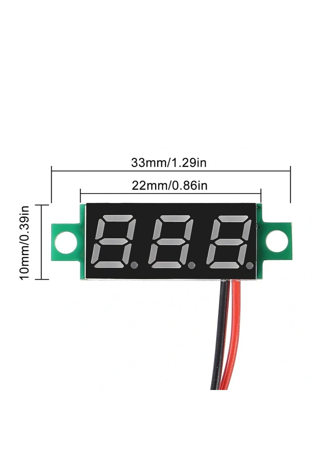 Dijital Mini Voltmetre Dc 0V 100V Gerilim Voltaj Ölçer