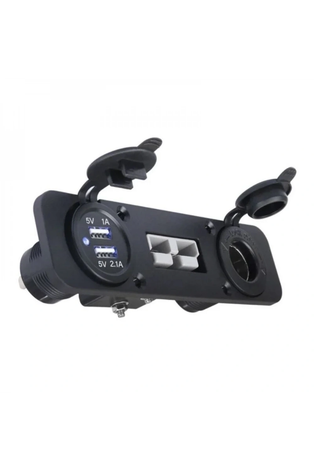 Dişi Araç Çakmaklık ve 2x5V USB Paneli - Anderson Power Soketli