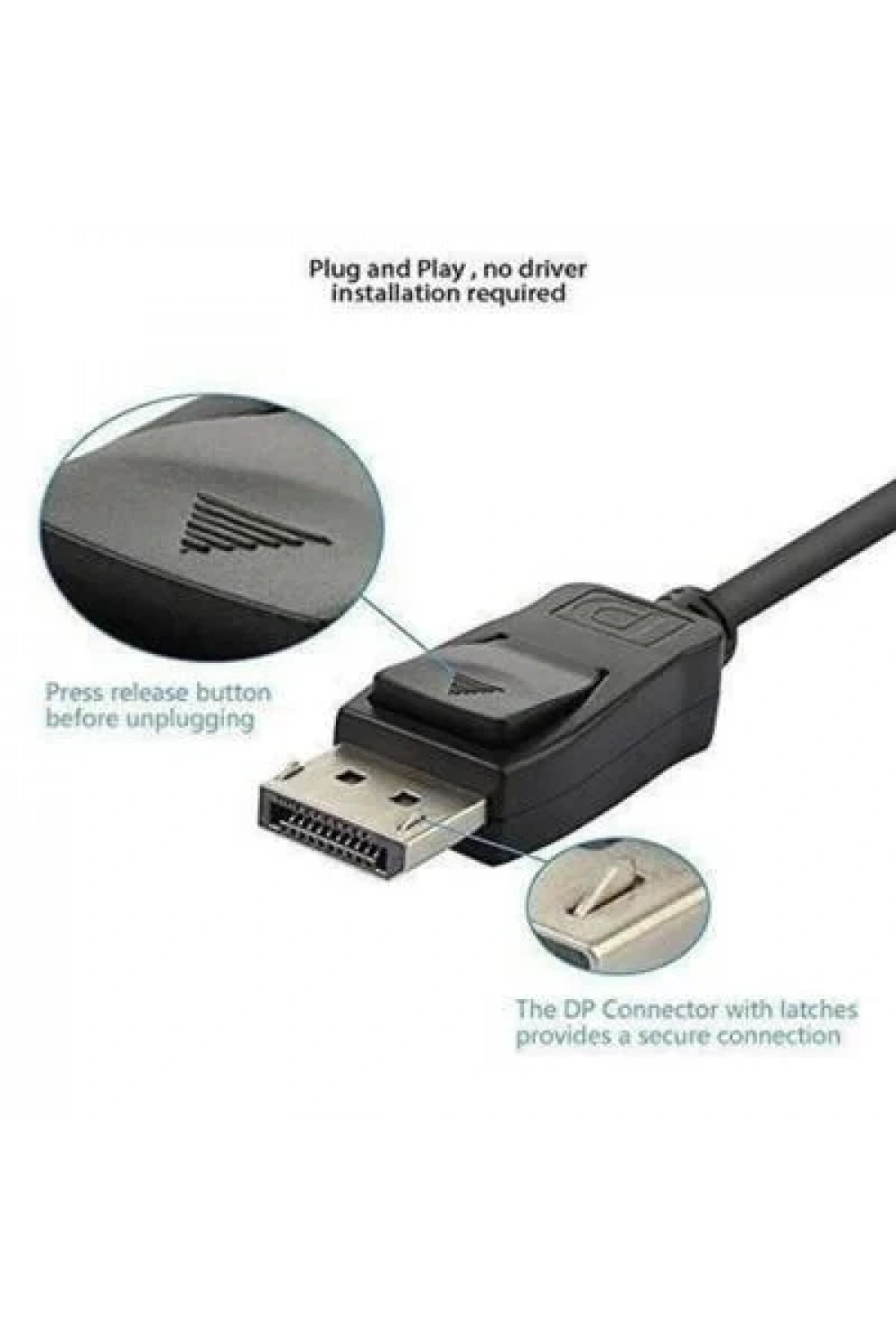 Display Port - VGA Çevirici Dönüştürücü Adaptör