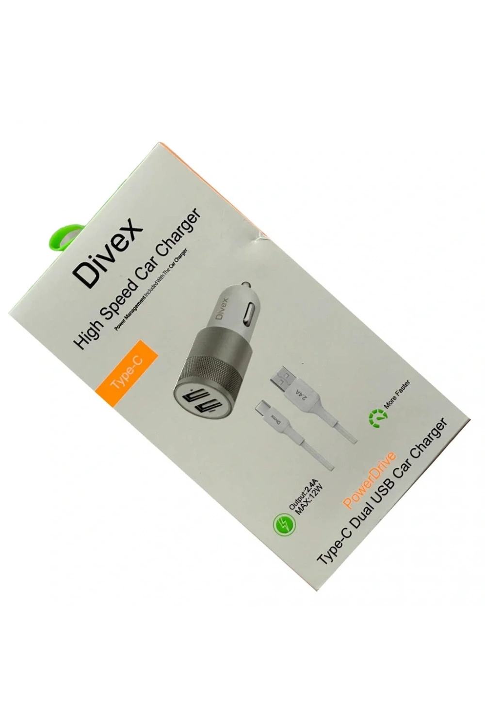 Divex 2.4 Amper 12W Dual Araç Şarj Cihazı Gri DA-302
