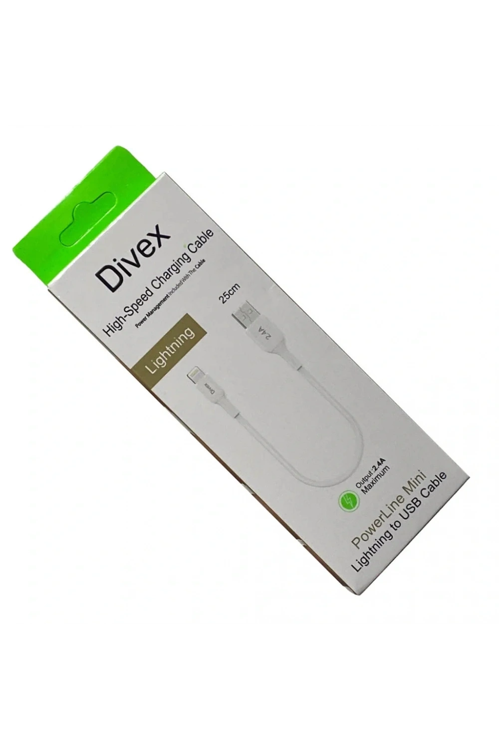 Divex 2.4A Lightning to Usb Hızlı Şarj Kablosu 25cm DC-154