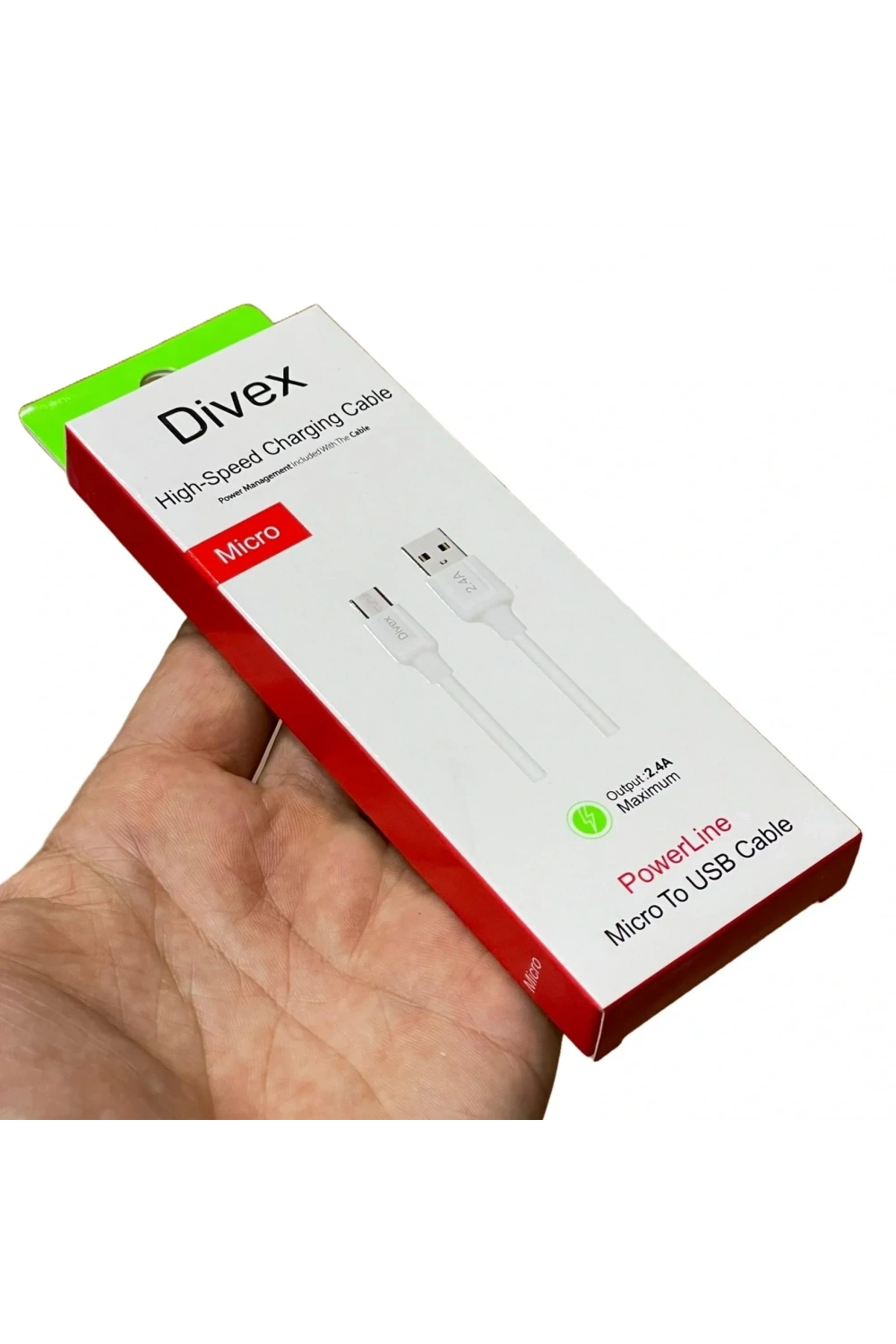Divex 2.4A Micro Usb Hızlı Şarj ve Data Kablosu 1m DC-100