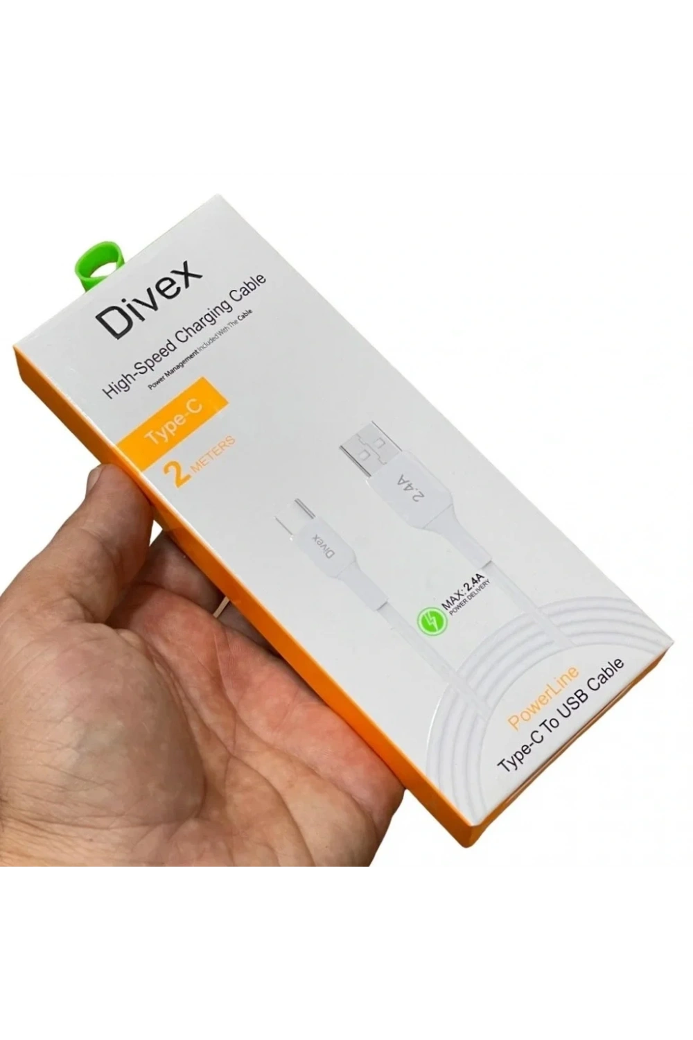 Divex 2.4A Type-C Hızlı Şarj Data Kablosu 2 Metre DC-122
