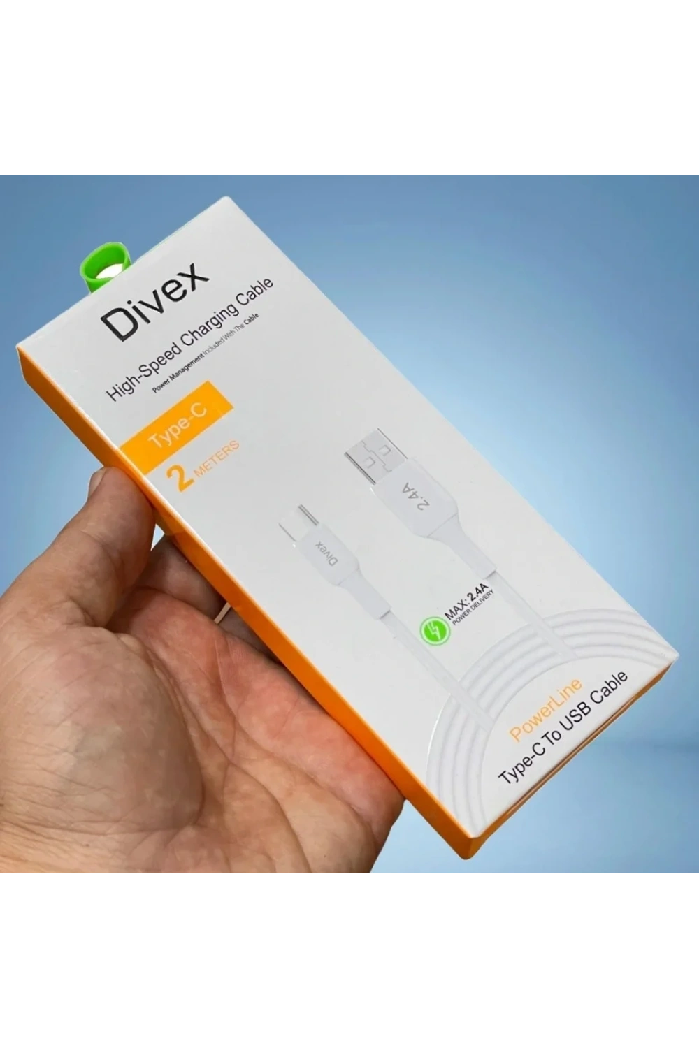 Divex 2.4A Type-C Hızlı Şarj Data Kablosu 2 Metre DC-122
