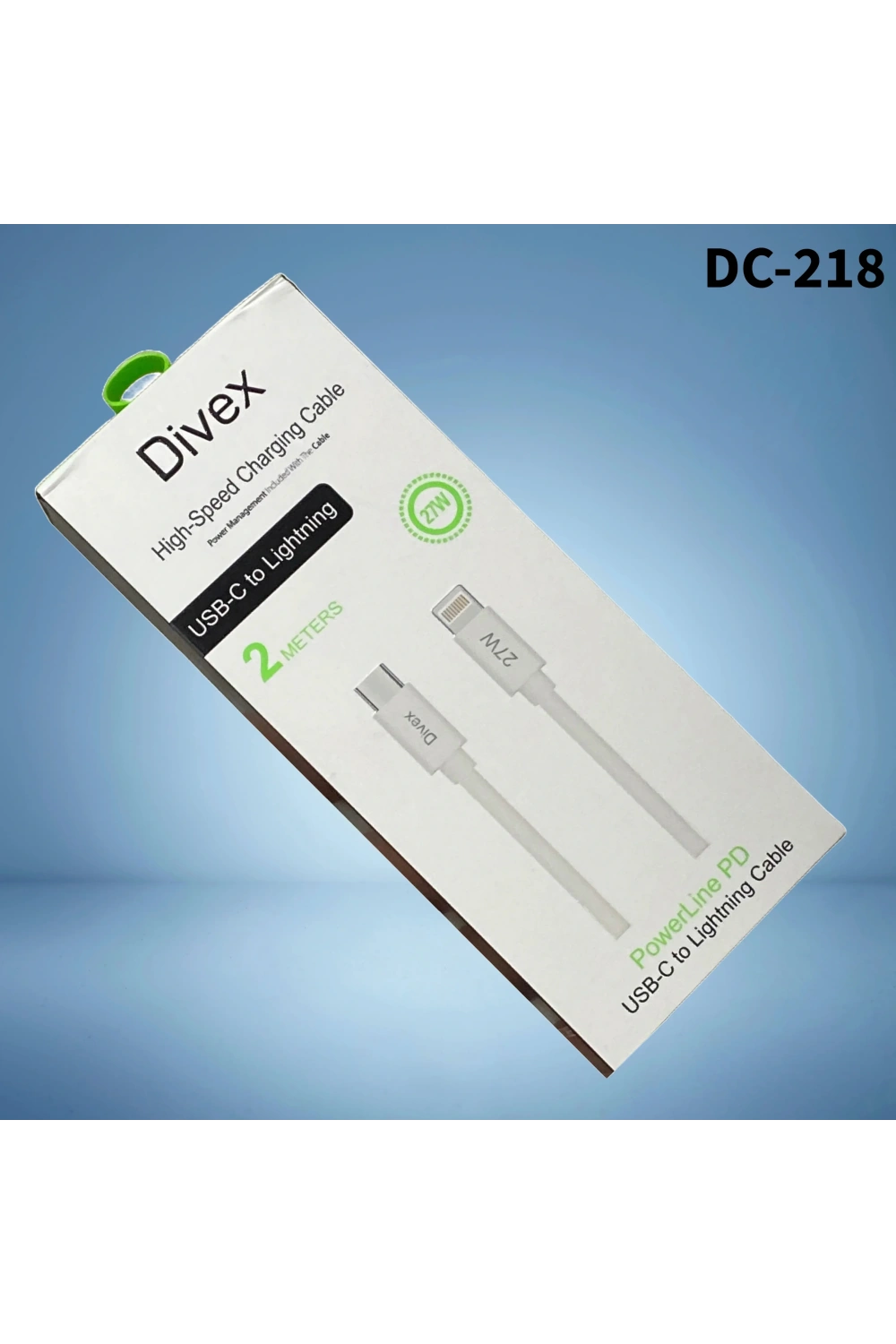Divex 27W Type-C to Lightning Yüksek Hızlı Şarj Kablosu 2m DC-218