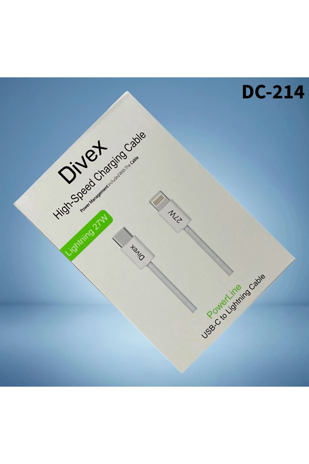 Divex 27W Type-C to Lightning Yüksek Hızlı Şarj Kablosu DC-214