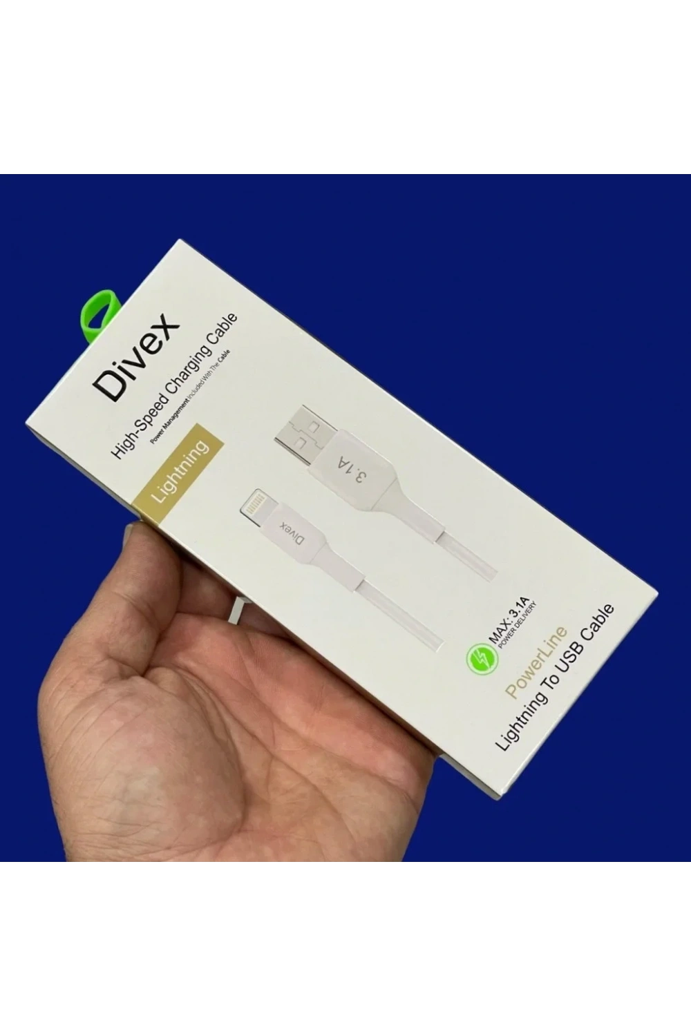 Divex 3.1A Lightning Hızlı Şarj Data Kablosu