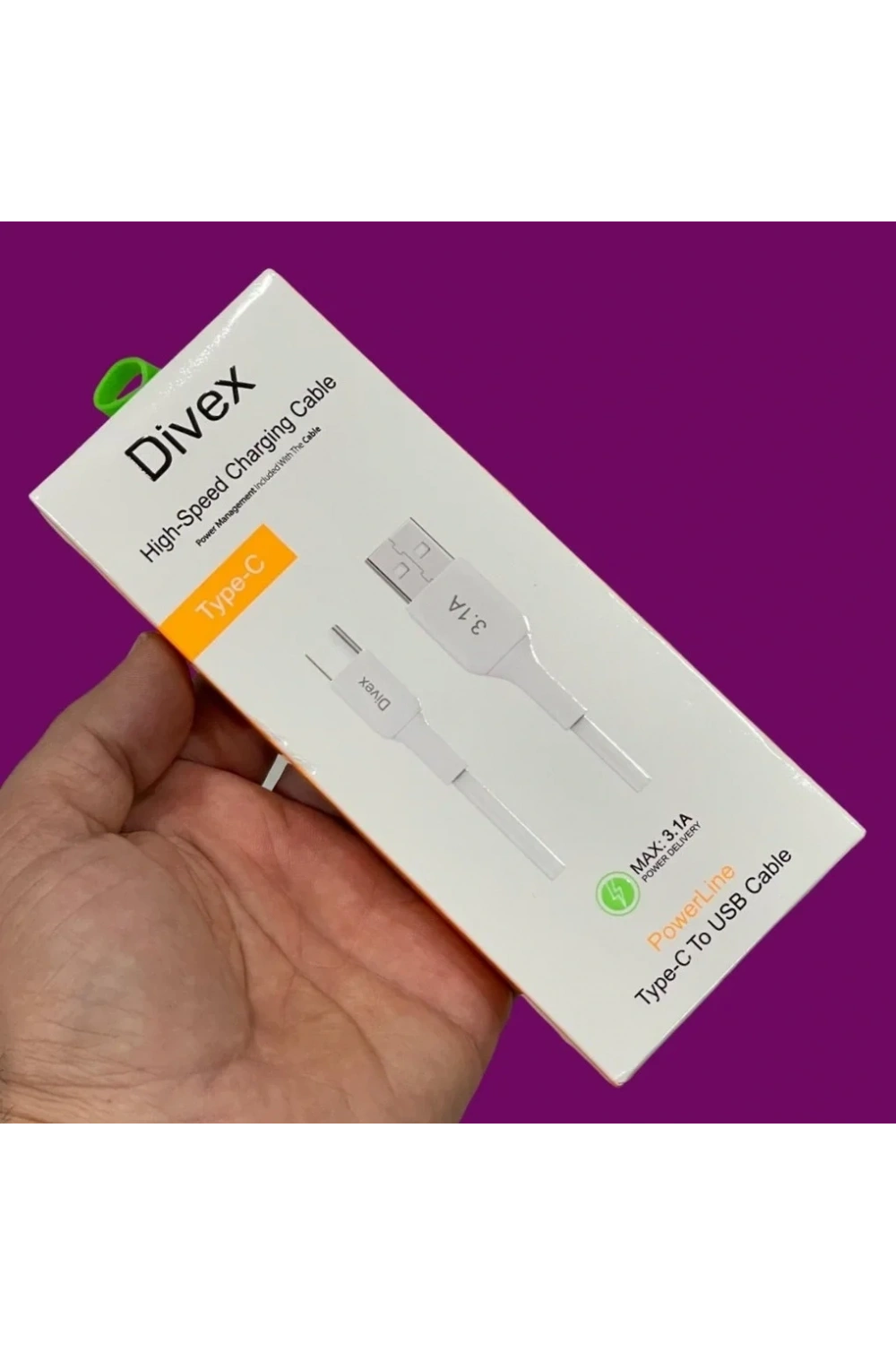 Divex 3.1A Type-C Hızlı Şarj Data Kablosu DC-112
