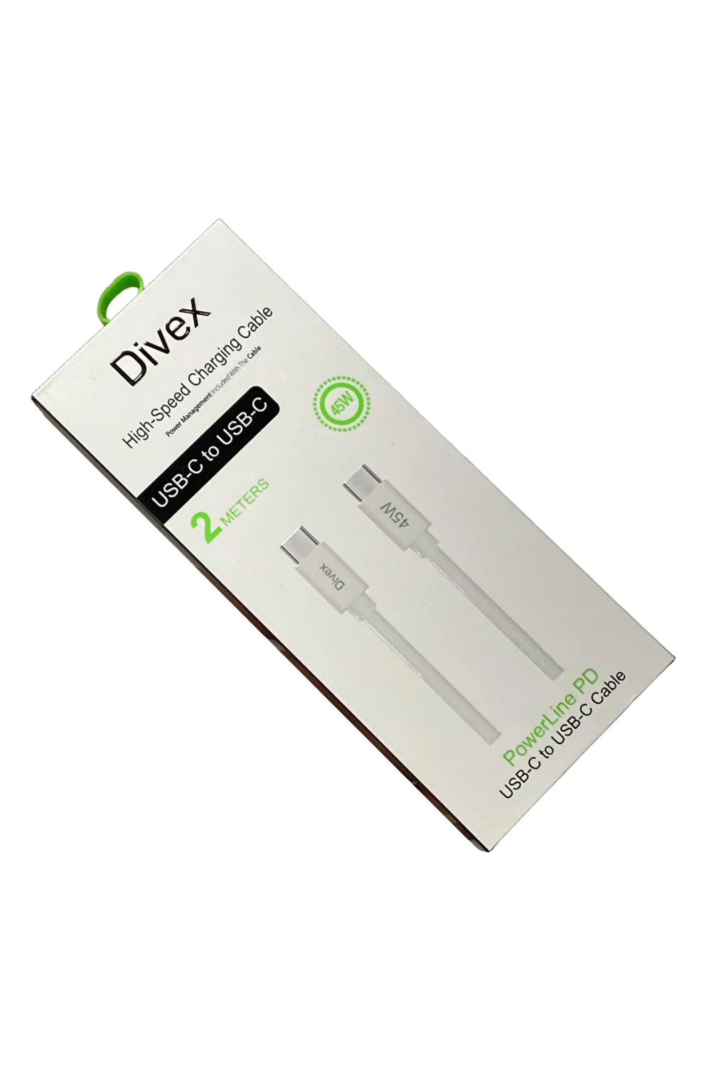Divex 45W Type-C to Type-C Yüksek Hızlı Şarj Kablosu 2m DC-216