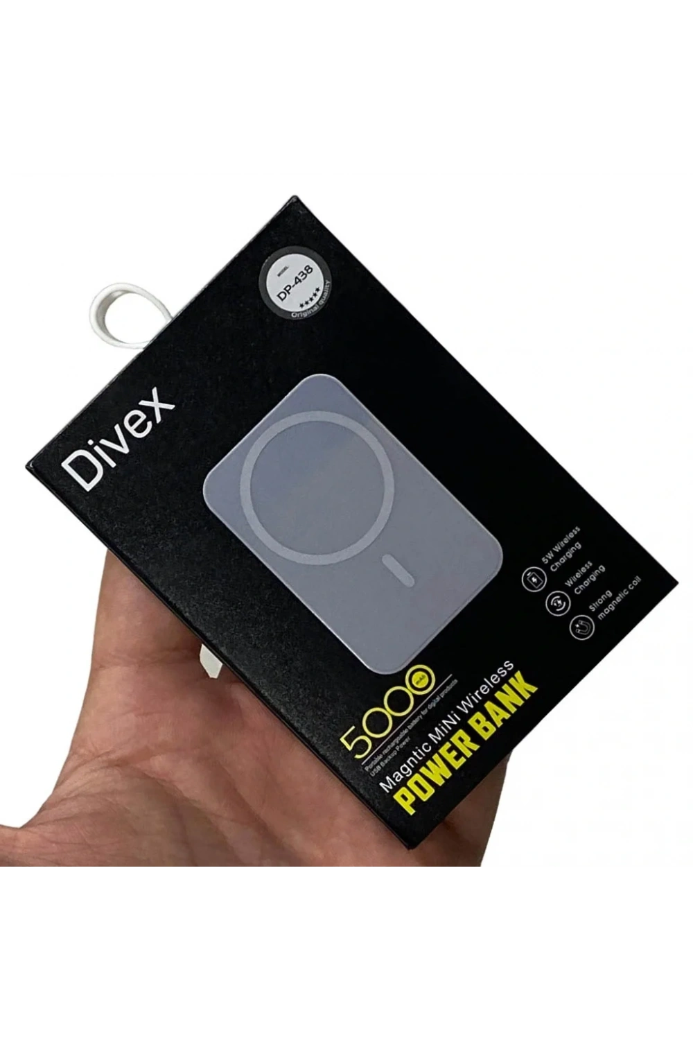 Divex 5000mAh Iphone Uyumlu Manyetik Kablosuz Magsafe Powerbank DP-438