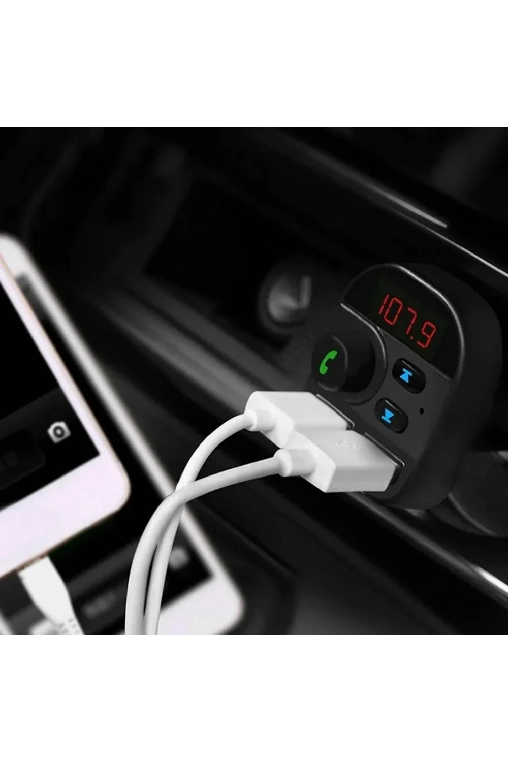 Divex Araç Fm Transmitter Bluetooth 2xUSB Mp3 Çakmaklık Girişli DT-602