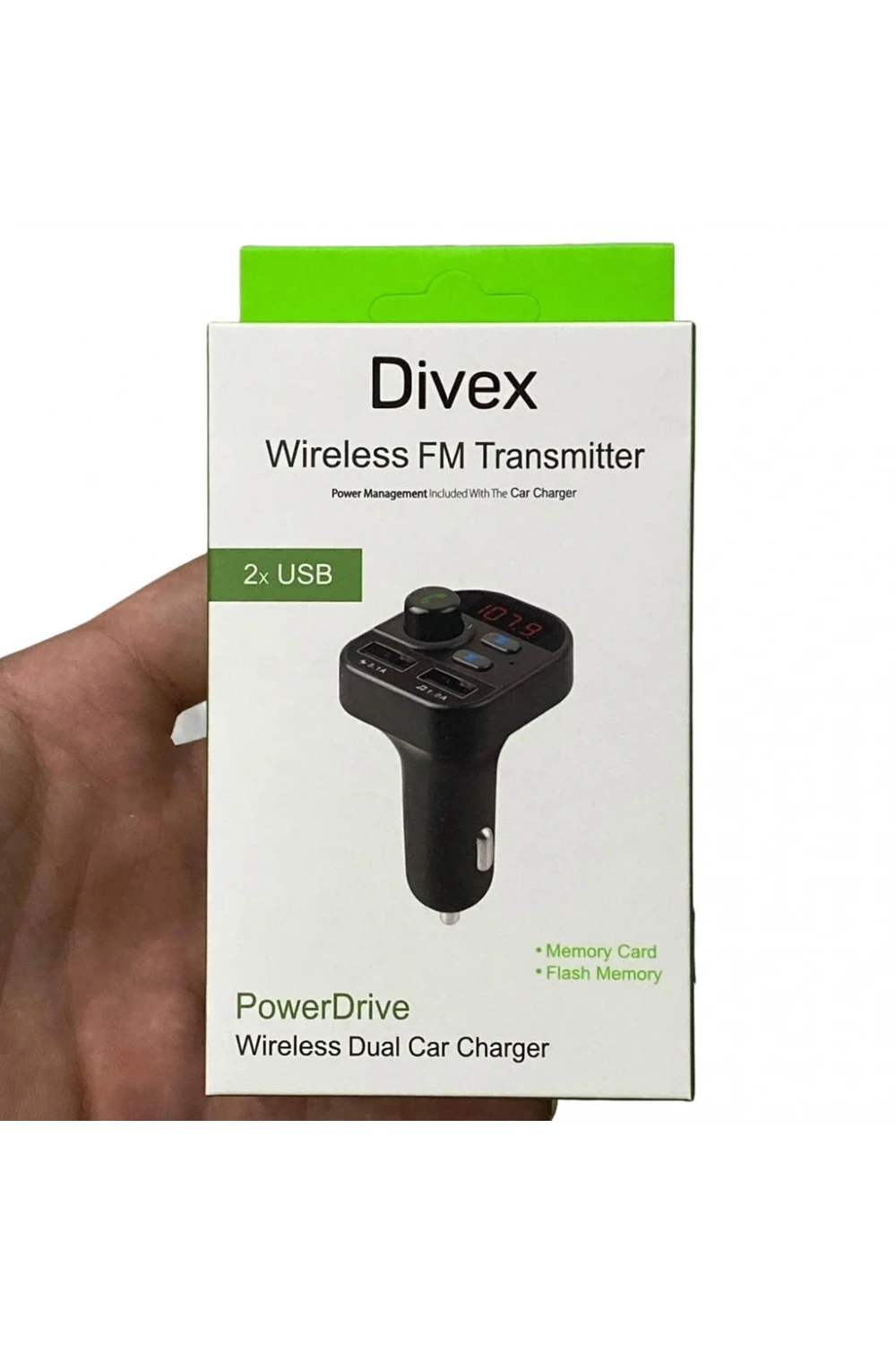 Divex Araç Fm Transmitter Bluetooth 2xUSB Mp3 Çakmaklık Girişli DT-602