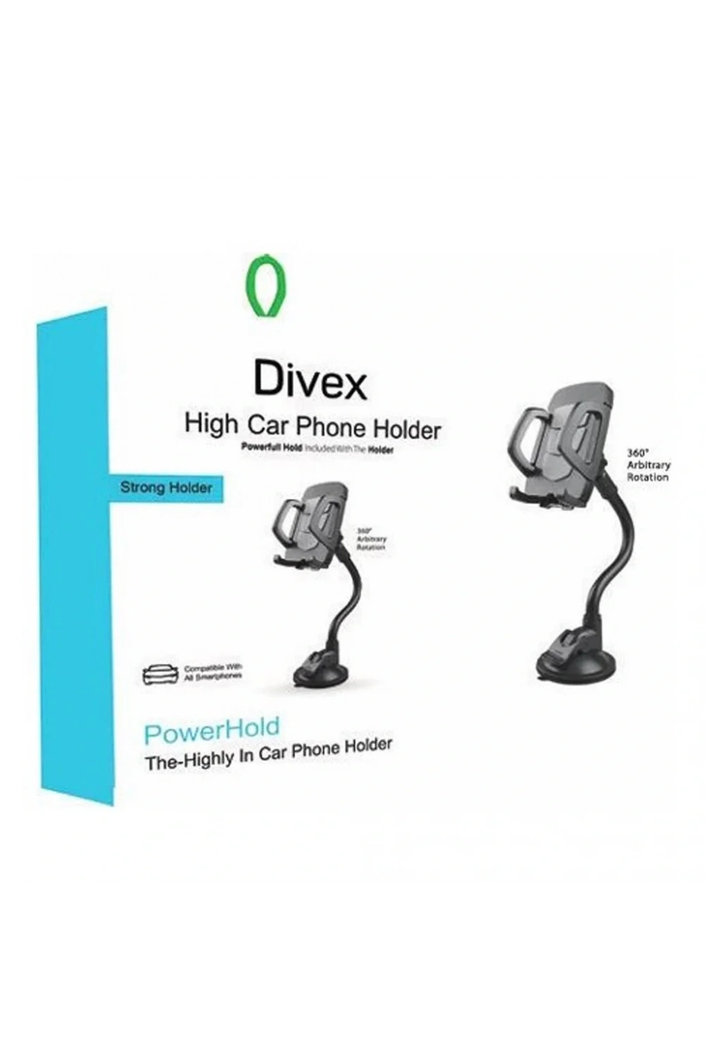 Divex Araç İçi Vantuzlu Dönebilen Telefon Tutacağı DH-352