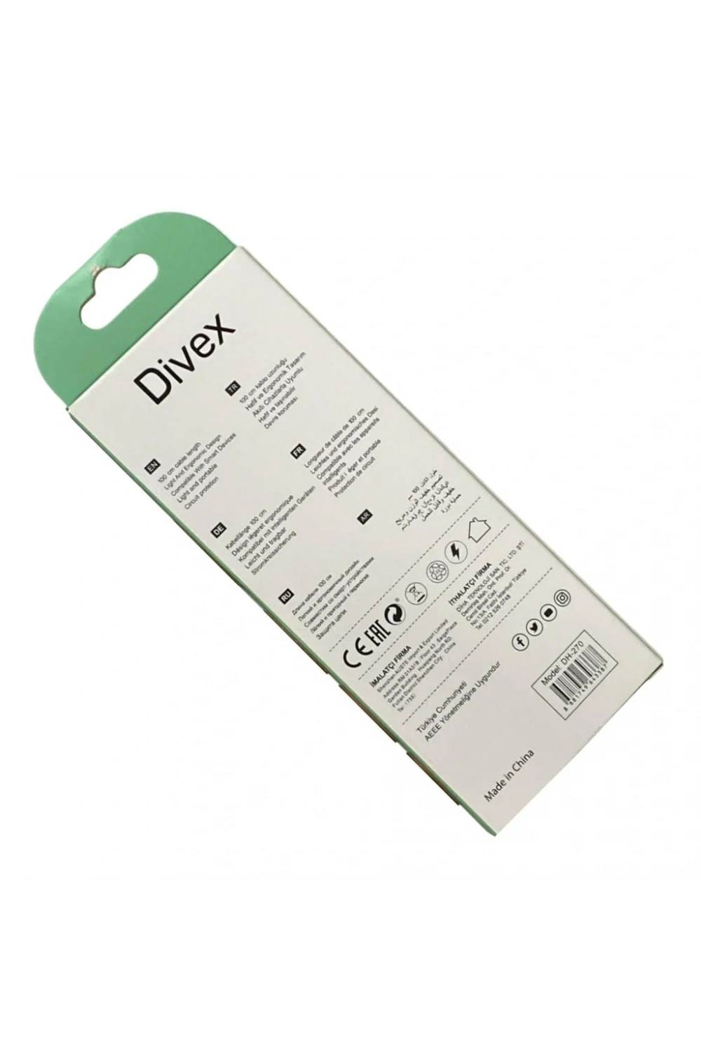 Divex Aux Stereo Kulakiçi Kulaklık Beyaz DH-270