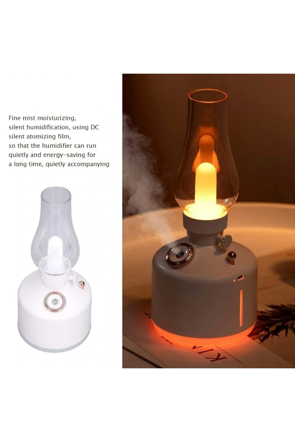 Divex Gaz Lambası Görünümlü Hava Nemlendirici Vintage Lamp Humidifier H-47