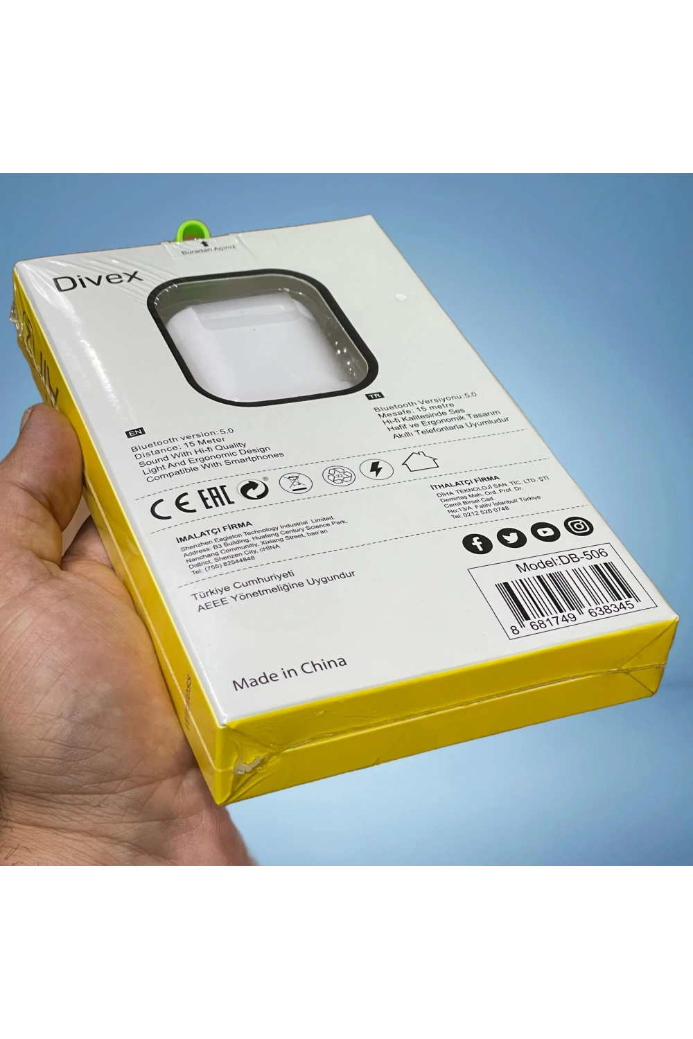 Divex IOS-Android Uyumlu Kablosuz Bluetooth Kulaklık DB-506