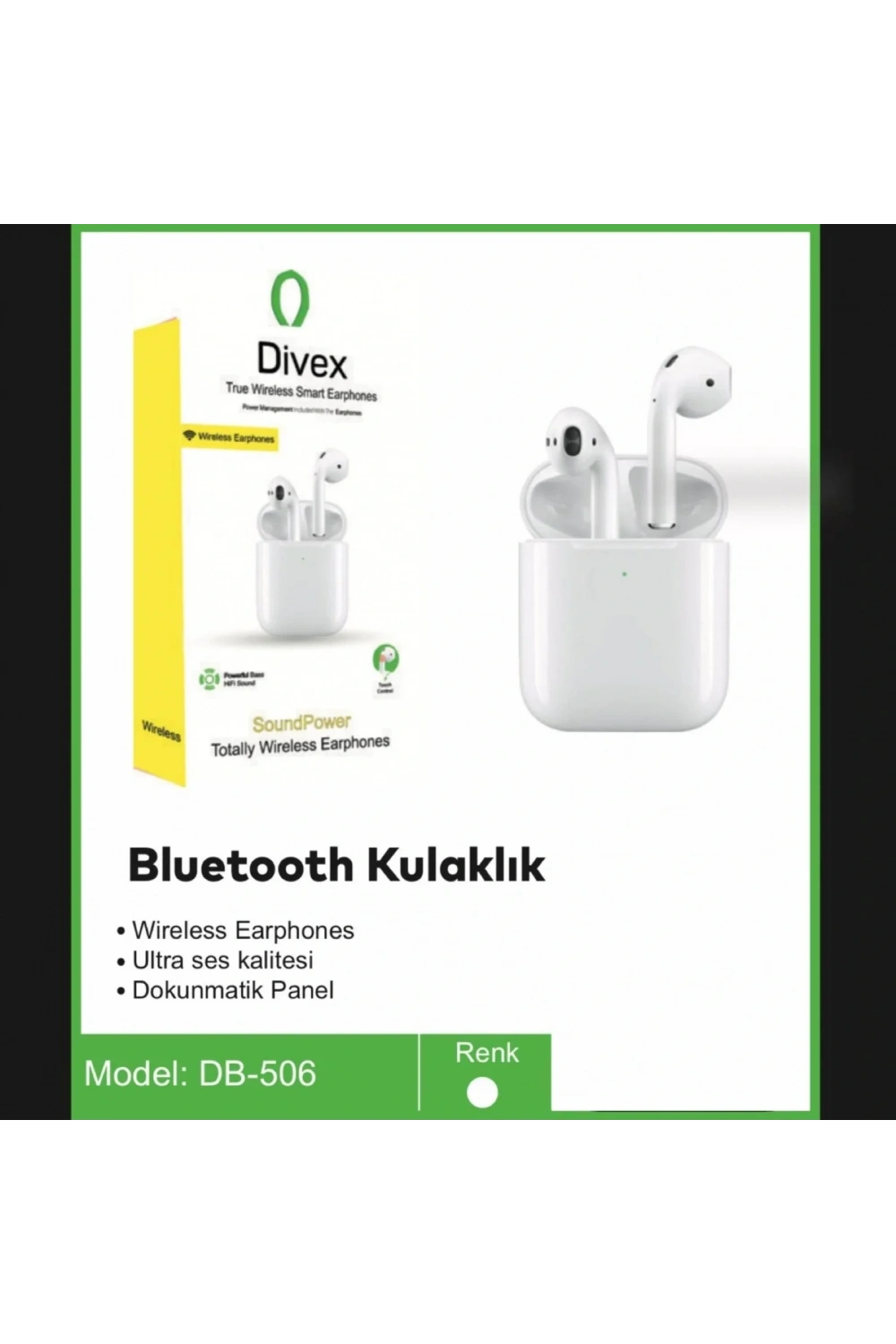 Divex IOS-Android Uyumlu Kablosuz Bluetooth Kulaklık DB-506