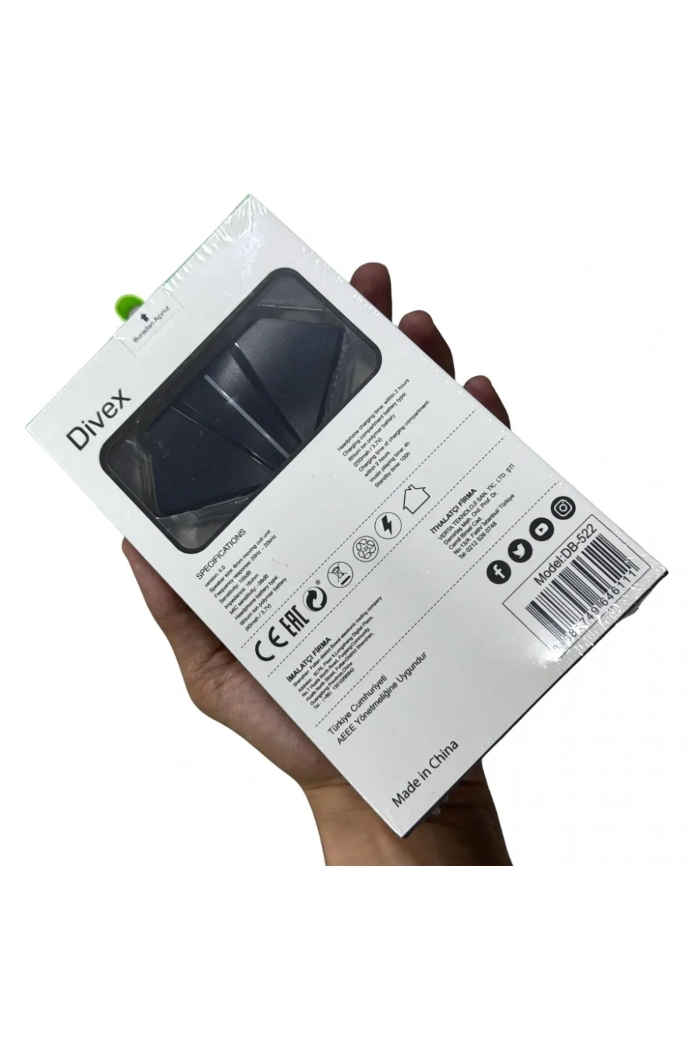 Divex Kablosuz Akıllı Bluetooth Kulaklık DB-522