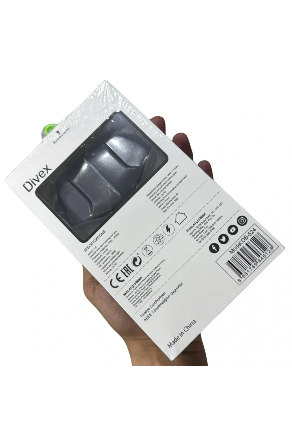 Divex Kablosuz Akıllı Bluetooth Kulaklık DB-524