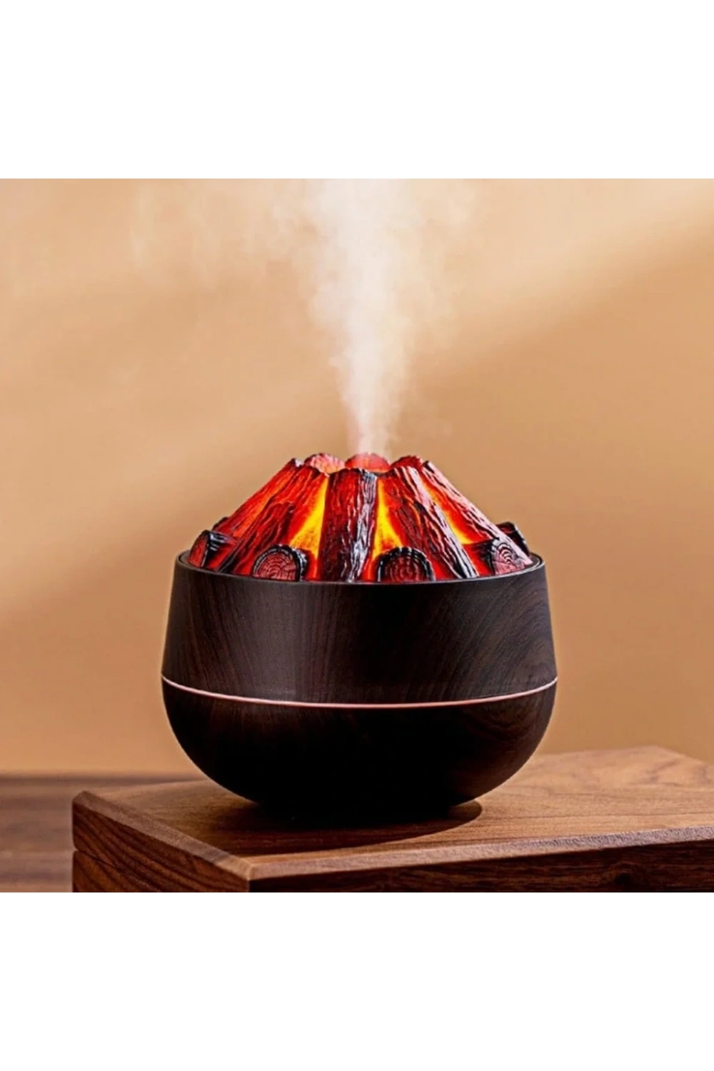 Divex Kömür Ateşi Görünümlü Hava Nemlendirici Charcoal Fire Humidifier Siyah H-55